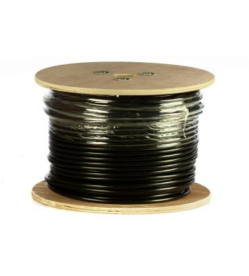 Rouleau câble rigide extérieur noir DANICOM CAT6A UTP PE (Fca) - 305m 