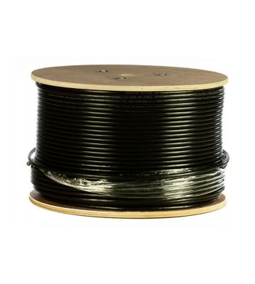 Rouleau câble DANICOM rigide extérieur noir CAT6 UTP PE (FCA) - 305m