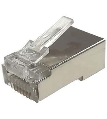 Connecteur traversant CAT6  RJ45  - blindé - pour noyaux flexible