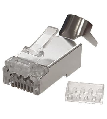 Connecteur RJ45 Cat6a blindé traversant - pour câble flexible