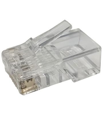 Connecteur RJ45 Cat6 UTP traversant - pour câble flexible