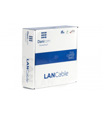 DANICOM CAT7 S/FTP 50m cable en bobine rigide -  LSZH (Dca)
