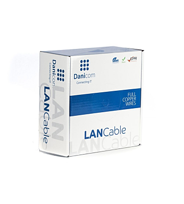DANICOM CAT6 FTP 100m câble sur bobine rigide -  LSZH (Dca)