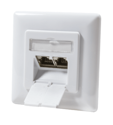 CAT6A UTP / STP Box intégrée, Blanc
