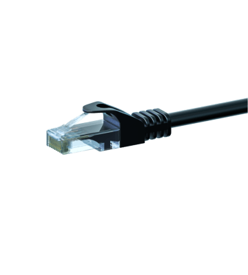Câble CAT6 UTP CCA noir - 5m