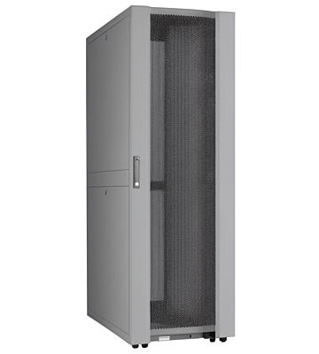 Baie de serveur pour datacenter 48U avec porte perforée 600x1000x2250mm (LxPxH) Gris