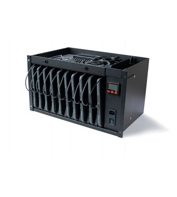 6U Chariot pour ordinateur 19" portable 6U 19"  pour 10 ordinateurs portables jusqu'à 11"  
