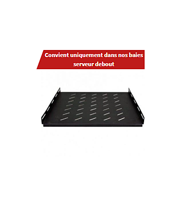Etagère pour charge lourde pour baie serveur de 1000mm de profondeur - 1U - 100 kg