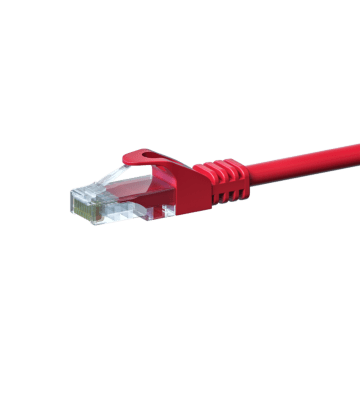 Câble CAT5e UTP CCA rouge - 2m