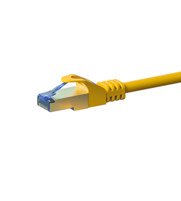 Câble CAT6A S/FTP (PIMF) 100% cuivre jaune - 2m
