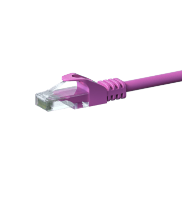 Câble CAT6 UTP CCA rose - 2m