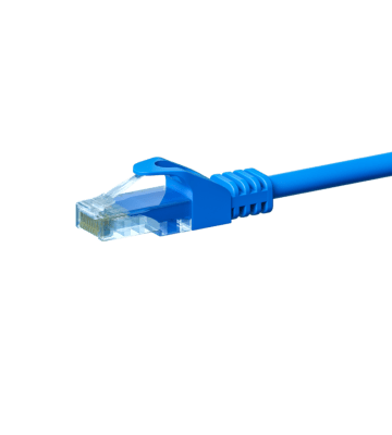 Câble CAT5e UTP CCA bleu - 5m