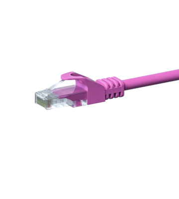 Câble CAT5e UTP CCA rose - 5m
