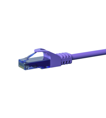 Câble CAT6A UTP 100% cuivre violet - 5m