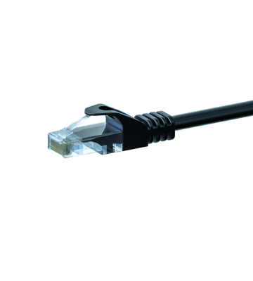 Câble Cat5e UTP 100% cuivre noir - 50m