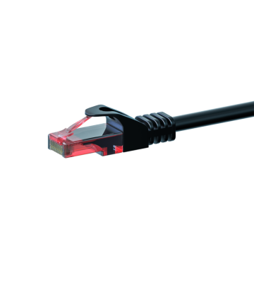 Câble CAT6 UTP 100% cuivre noir - 50m