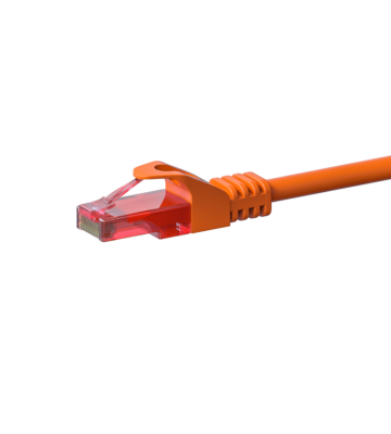 Câble CAT6 UTP 100% cuivre orange - 50m