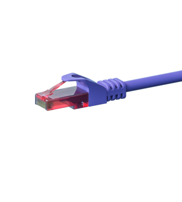 Câble CAT6 UTP 100% cuivre violet - 50m