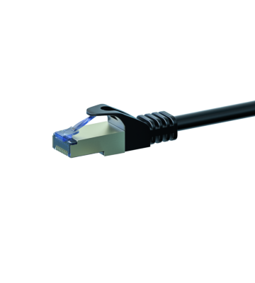 Câble CAT6A S/FTP (PIMF) 100% cuivre noir - 0.25m
