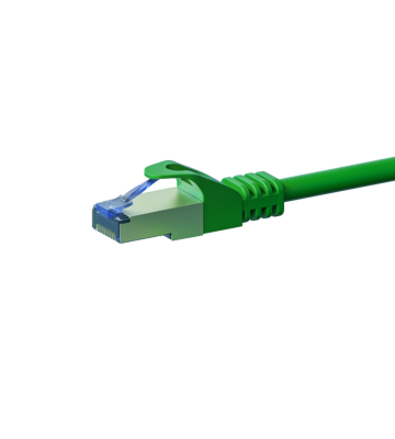 Câble CAT6A S/FTP (PIMF) 100% cuivre vert - 0.25m