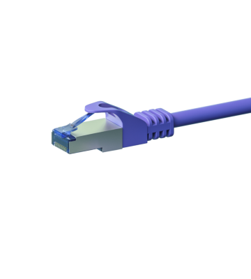 Câble CAT6A S/FTP (PIMF) 100% cuivre violet - 15m