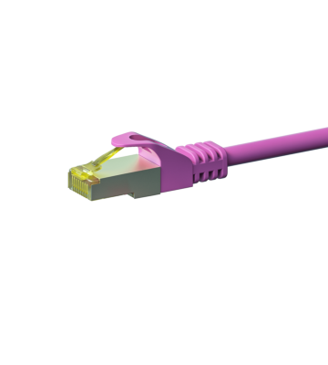 Câble CAT7 SFTP / PIMF Rose - 0.25m
