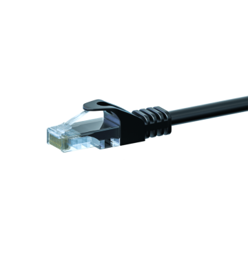 Câble Cat5e UTP CCA noir - 15m