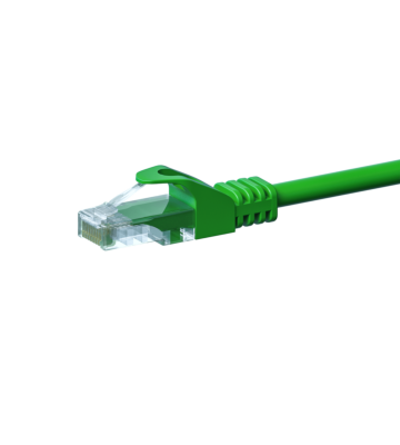 Câble CAT5e UTP CCA vert - 0.25m