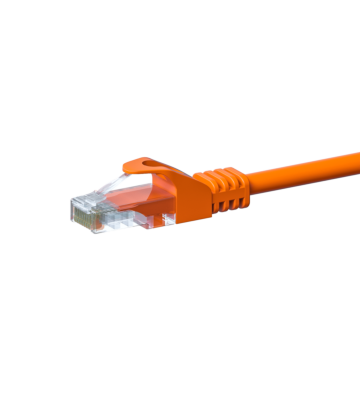 Câble CAT5e UTP CCA orange - 15m