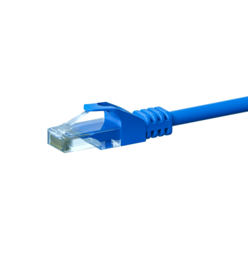 Câble CAT6 UTP CCA bleu - 0.25m
