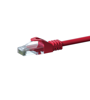 Câble CAT6 UTP CCA rouge - 15m