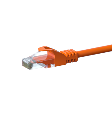 Câble CAT6 UTP CCA orange - 0.25m
