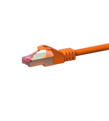 Câble CAT6 SSTP / PIMF Orange - 0.25m