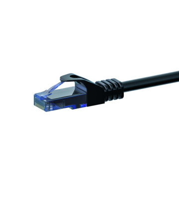 Câble CAT6A UTP 100% cuivre noir - 15m