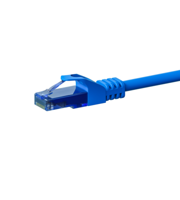 Câble CAT6A UTP 100% cuivre bleu - 0.25m