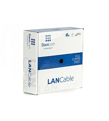Câble sur bobine DANICOM CAT6 FTP Flexible - PVC (FCA) - 50m