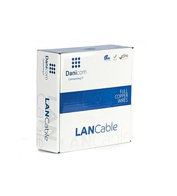 DANICOM CAT5E UTP 100m câble sur bobine flexible - PVC (Fca)