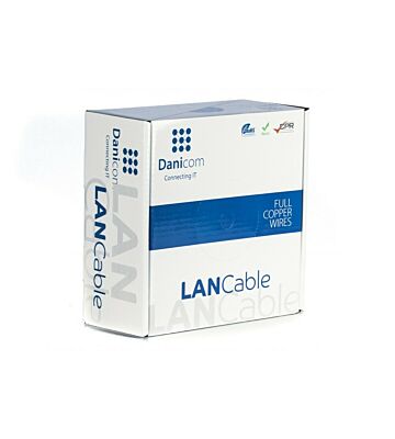 Câble sur bobine DANICOM CAT6 UTP Flexible - PVC (FCA) - 100m