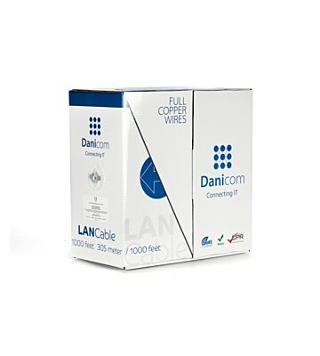Danicom CAT6 UTP 305M sur bobine rigide - LSZH (B2CA)