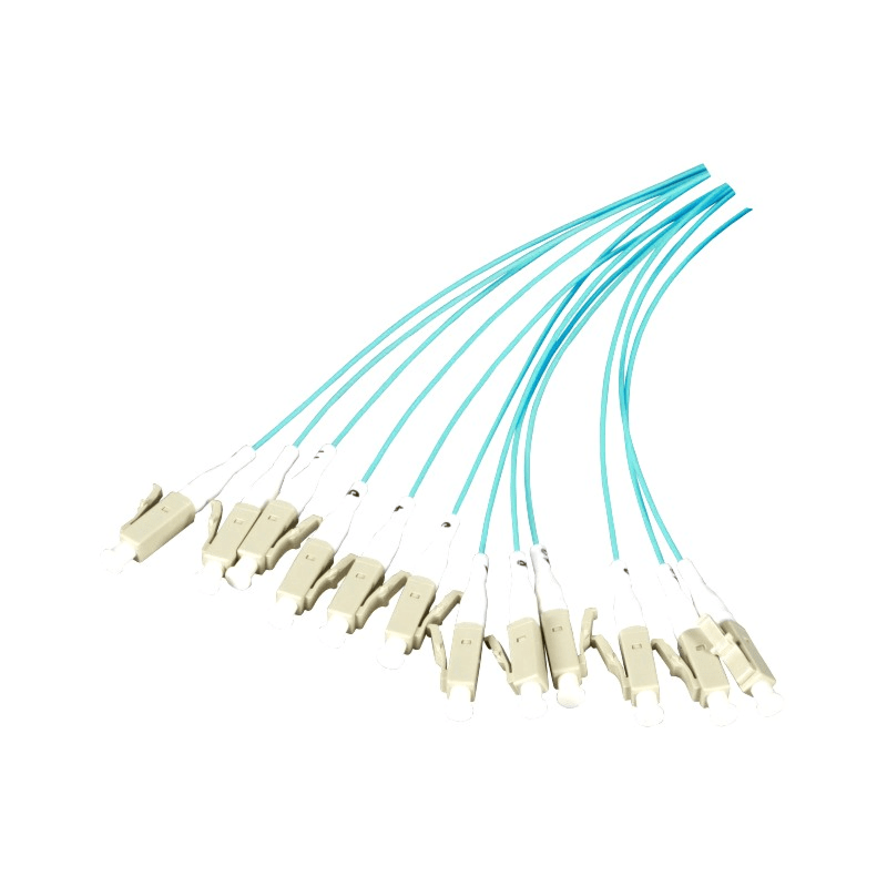 OM3 Fibre de verre Pigtail Turquise St - 12 pièces