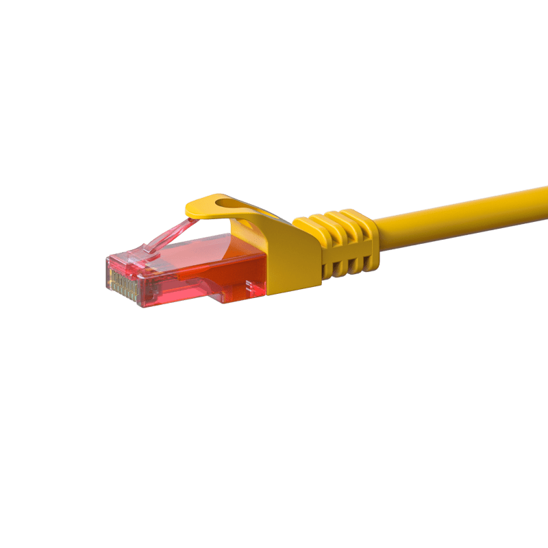 Câble CAT6 UTP 100% cuivre jaune - 2m