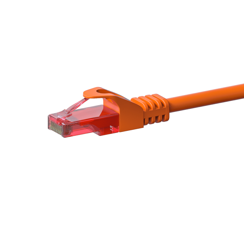 Câble CAT6 UTP 100% cuivre orange - 2m