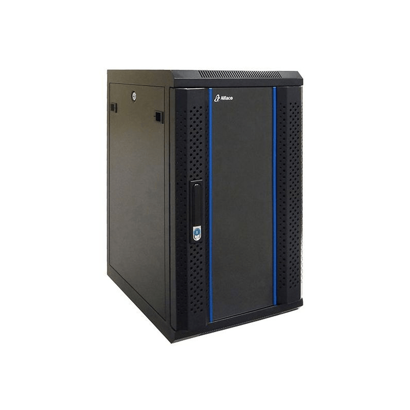 Baie serveur 10 pouces 12U avec porte en verre 370x450x635mm(LxPxH)