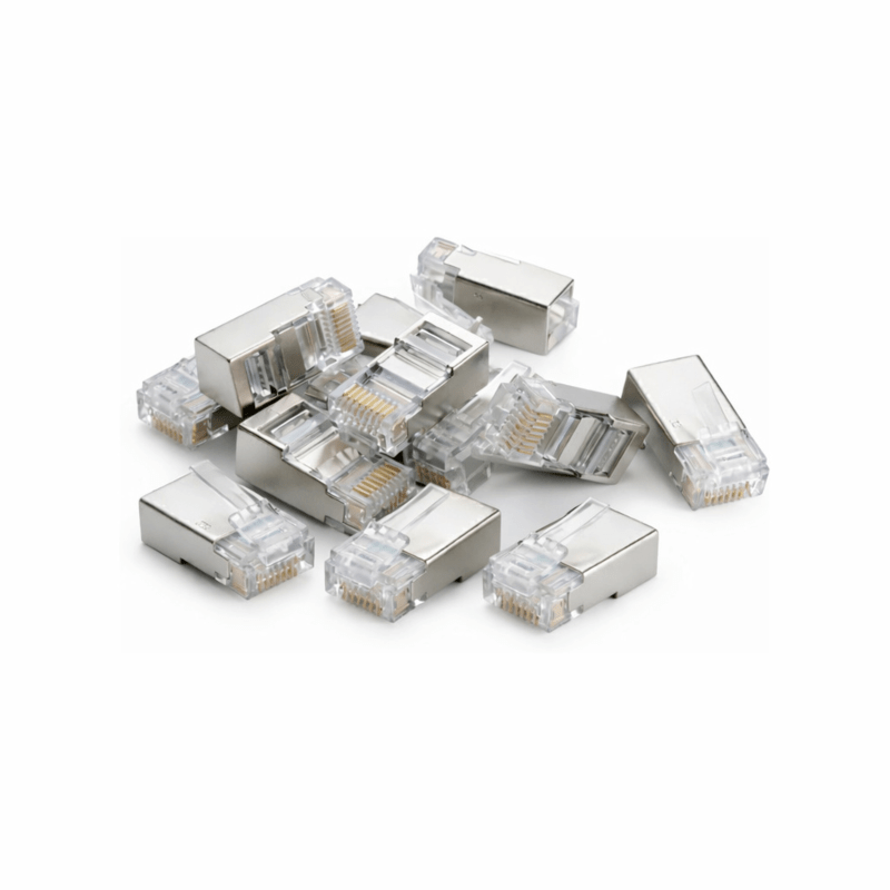 Connecteur RJ45 CAT6A + Pièce auxiliaire - pour câble flexible - blindé - 10 pièces