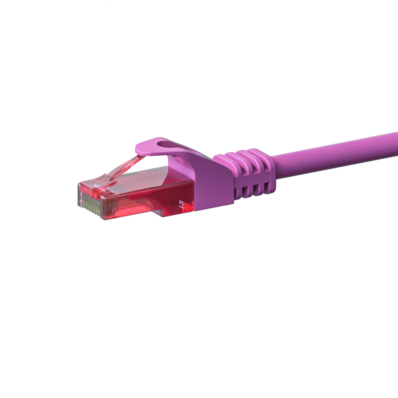 Câble CAT6 UTP 100% cuivre rose - 5m