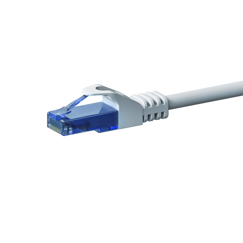 Câble CAT6A UTP 100% cuivre blanc - 2m