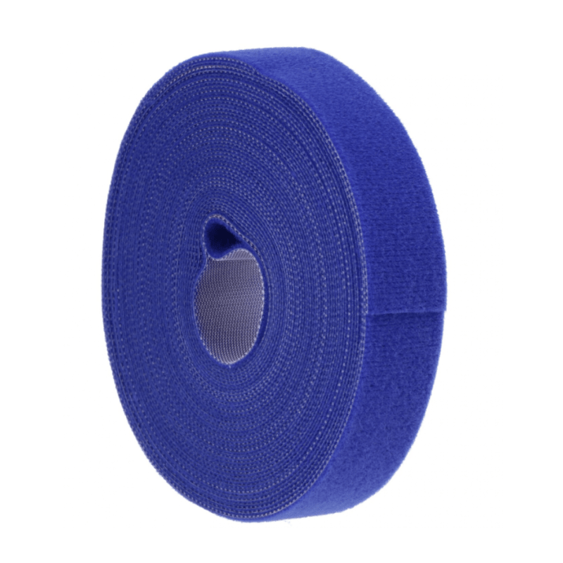 Ruban velcro 5 mètres - 9 mm de large - bleu