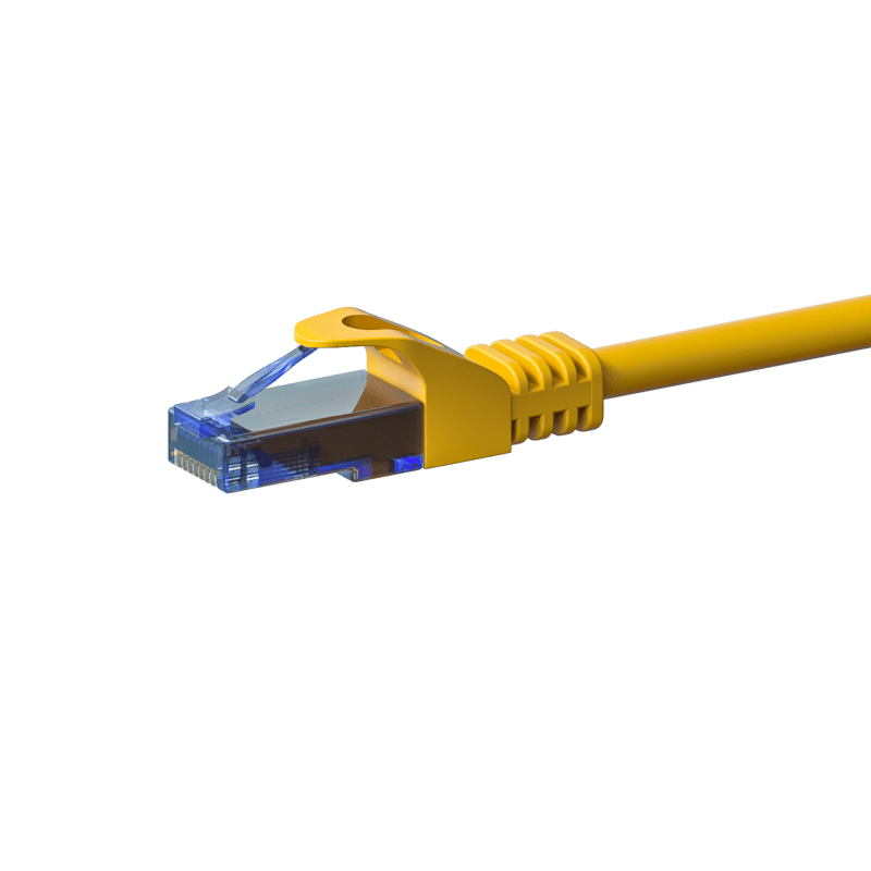 Câble CAT6A UTP 100% cuivre jaune - 2m