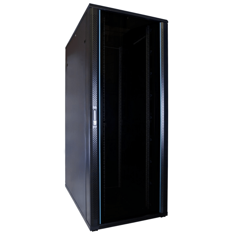 Baie de serveur 47U avec porte en verre 800x1200x2200mm (LxPxH)