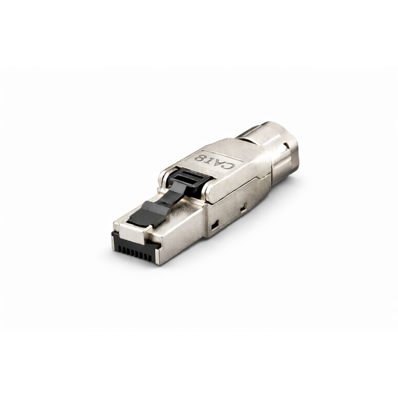Connecteur RJ45 CAT8 S/FTP sans outil - pour âme rigide